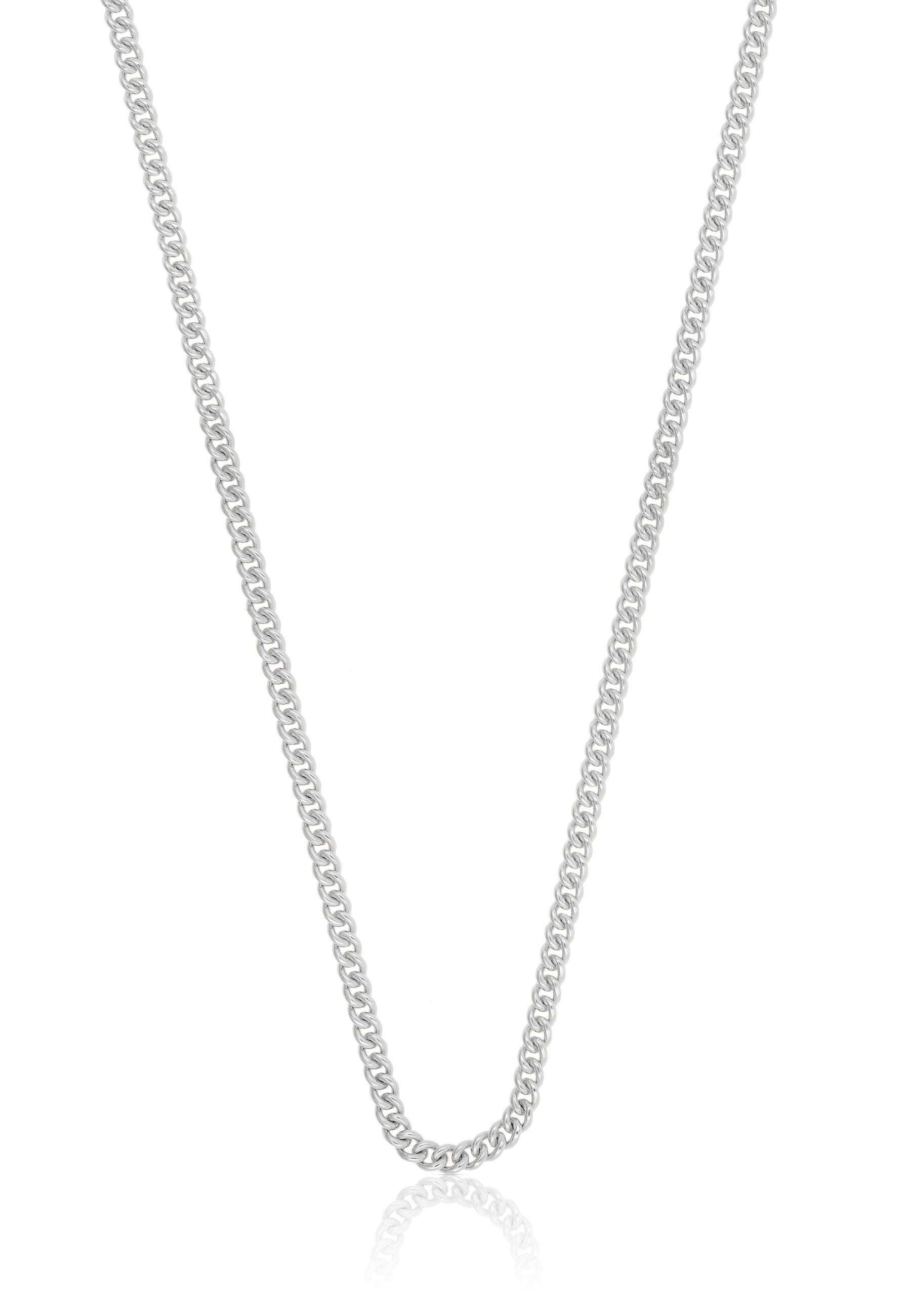 MUAU Schmuck Collier Rundpanzer Weissgold 750, 2.1mm, 42cm