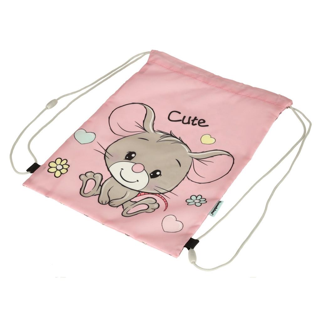 Pricenet Kinderschuhbeutel Maus rosa
