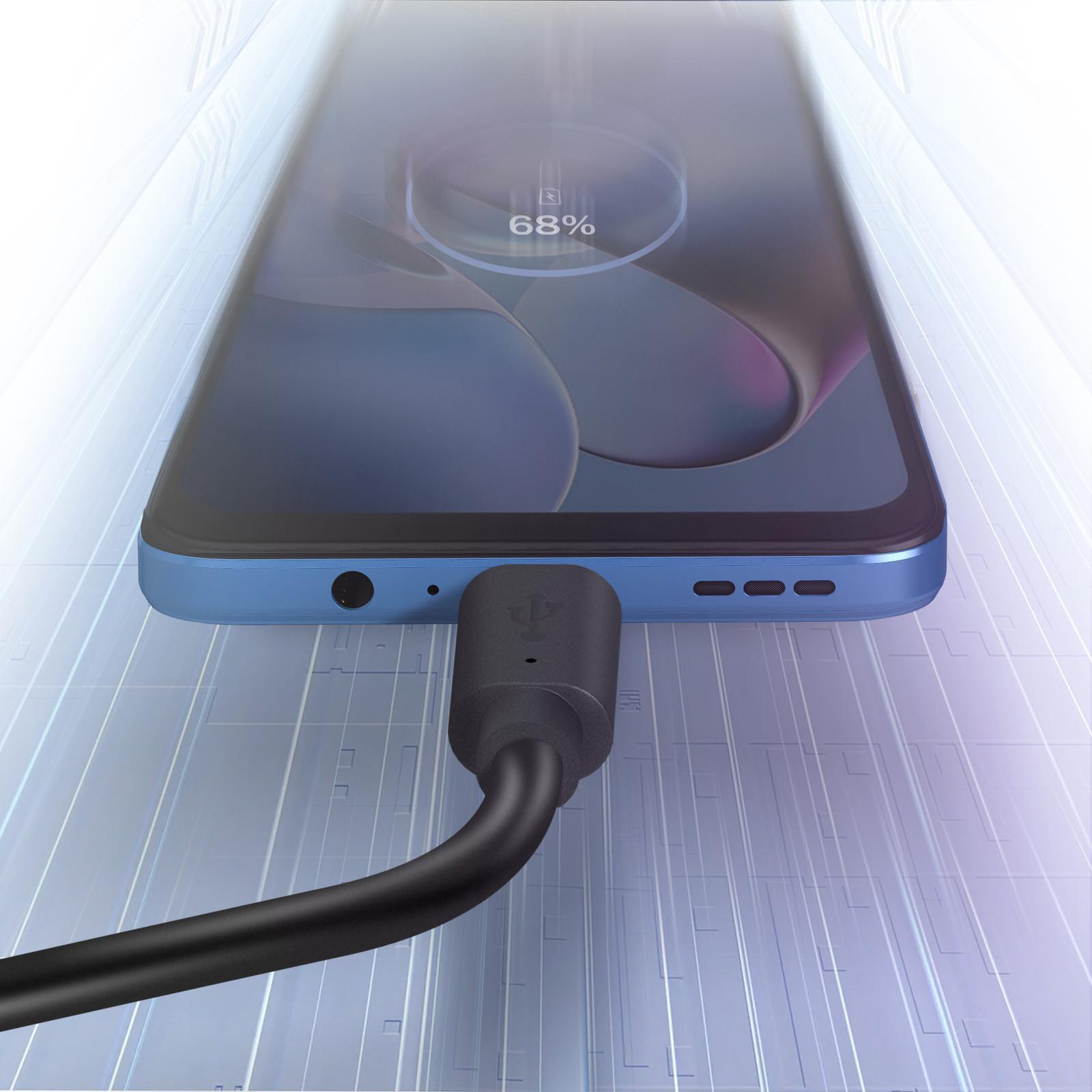 MOTOROLA Motorola USB / USB-C Kabel Schwarz 1m