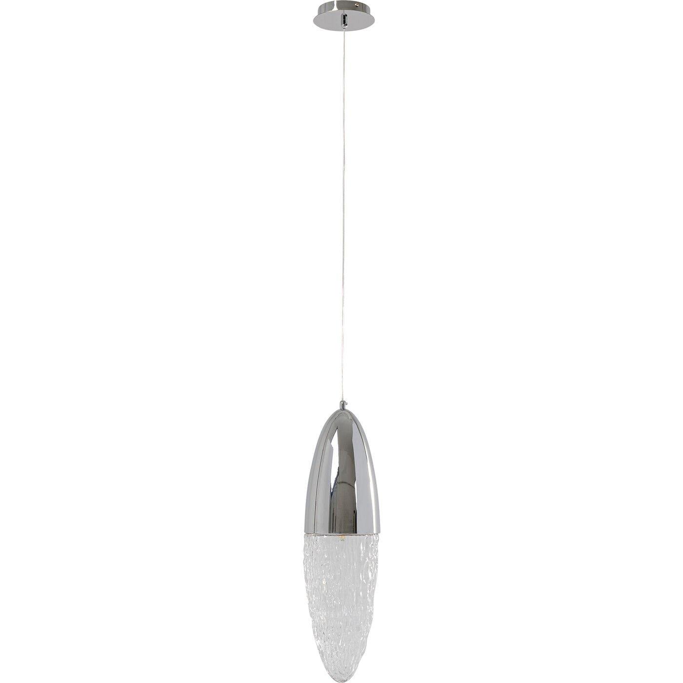 KARE Design Hängeleuchte Frozen Chrome rund 17