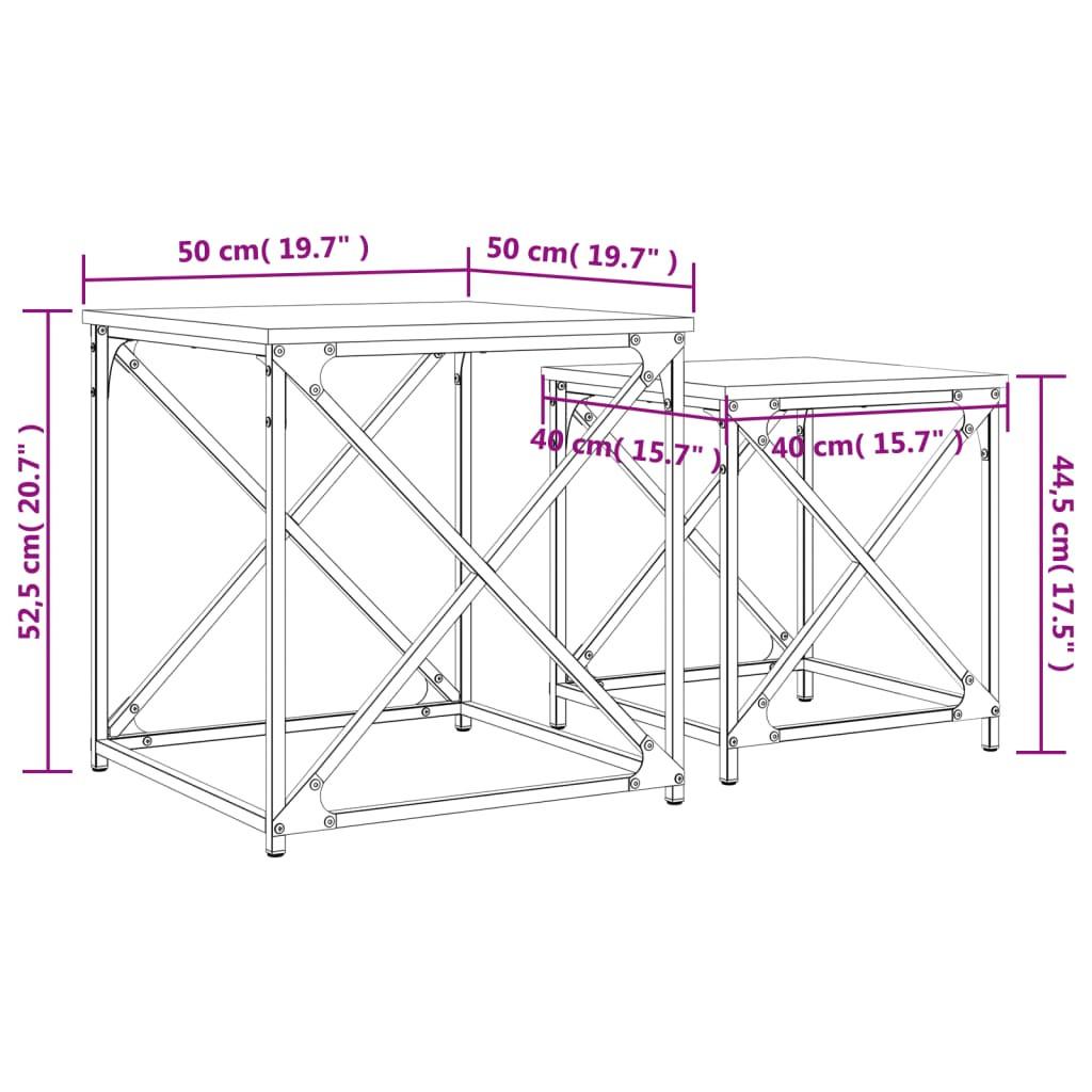 VidaXL Satztisch holzwerkstoff