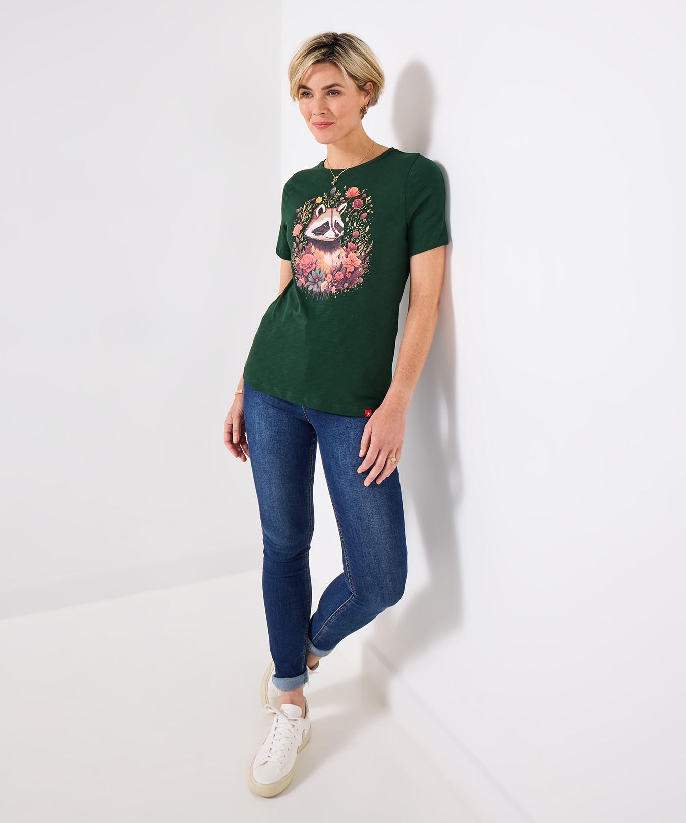 Joe Browns Waldfuchs-T-Shirt mit Rundhals und kurzen Ärmeln