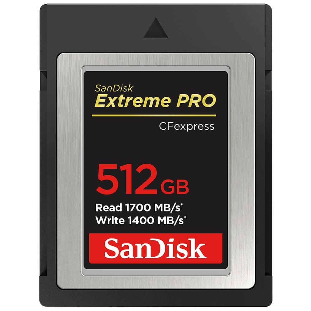 SanDisk SANDISK CFexpress Extreme PRO 512 GB 1700 MB/s 1400 MB/s