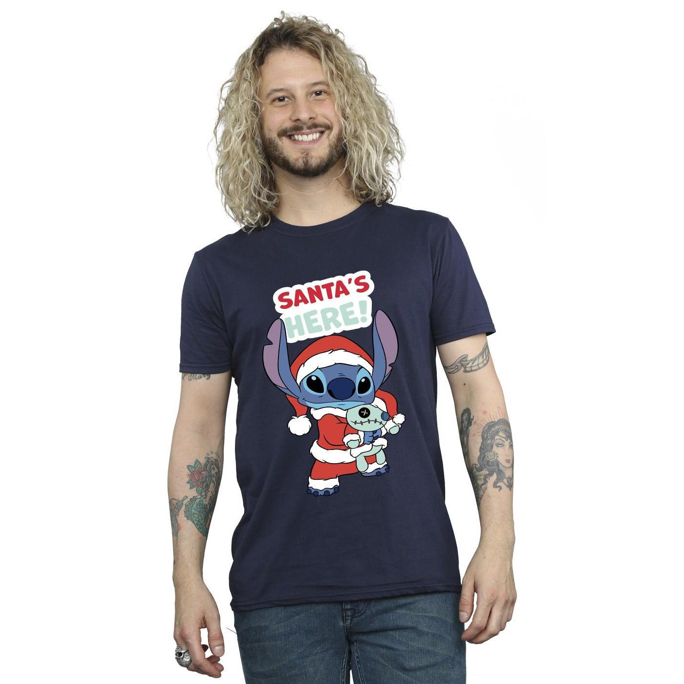 Disney Santa's Here Grafikdruck T-Shirt