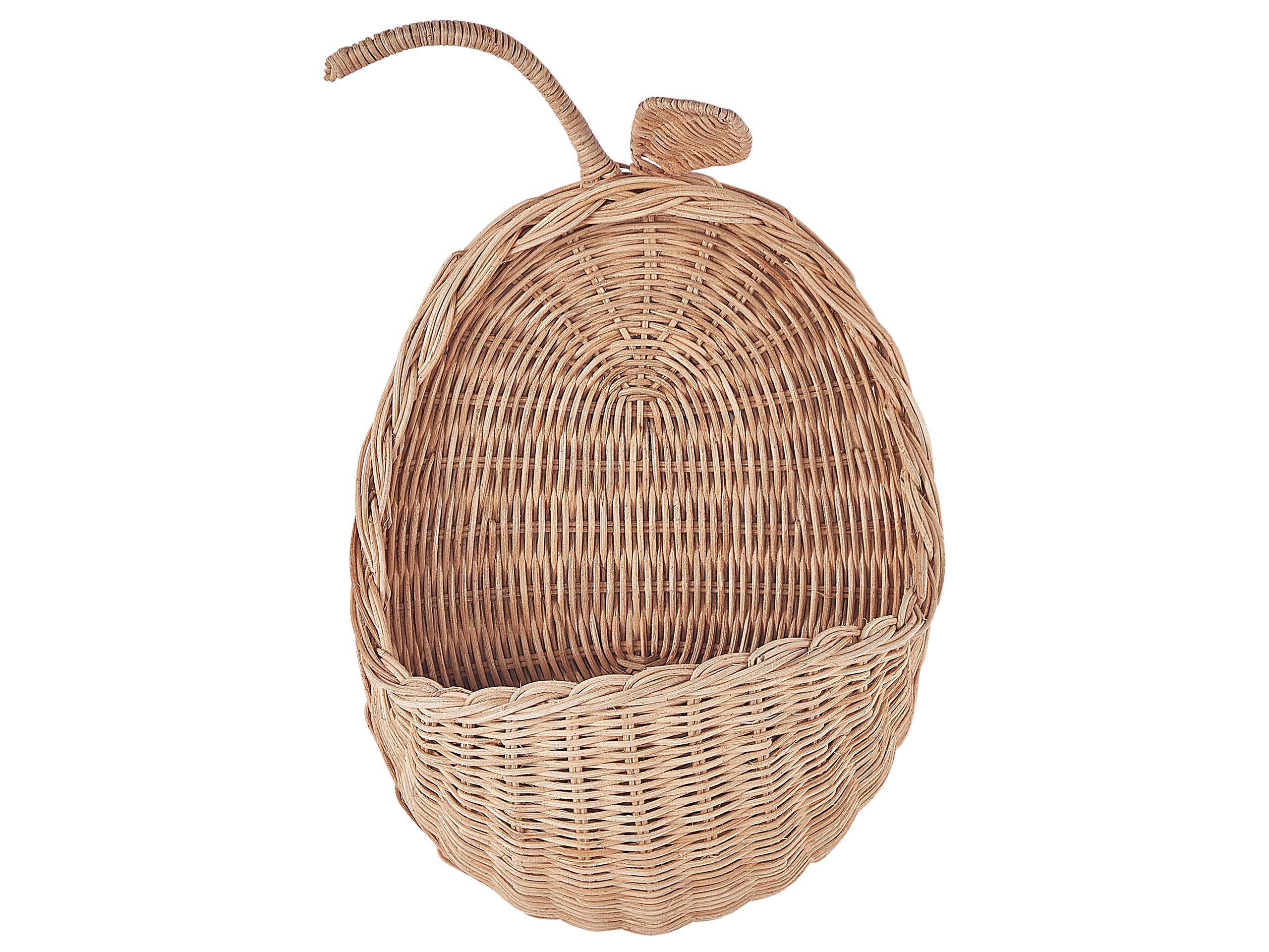 Beliani Wandobjekt aus Rattan Boho MAKONDE