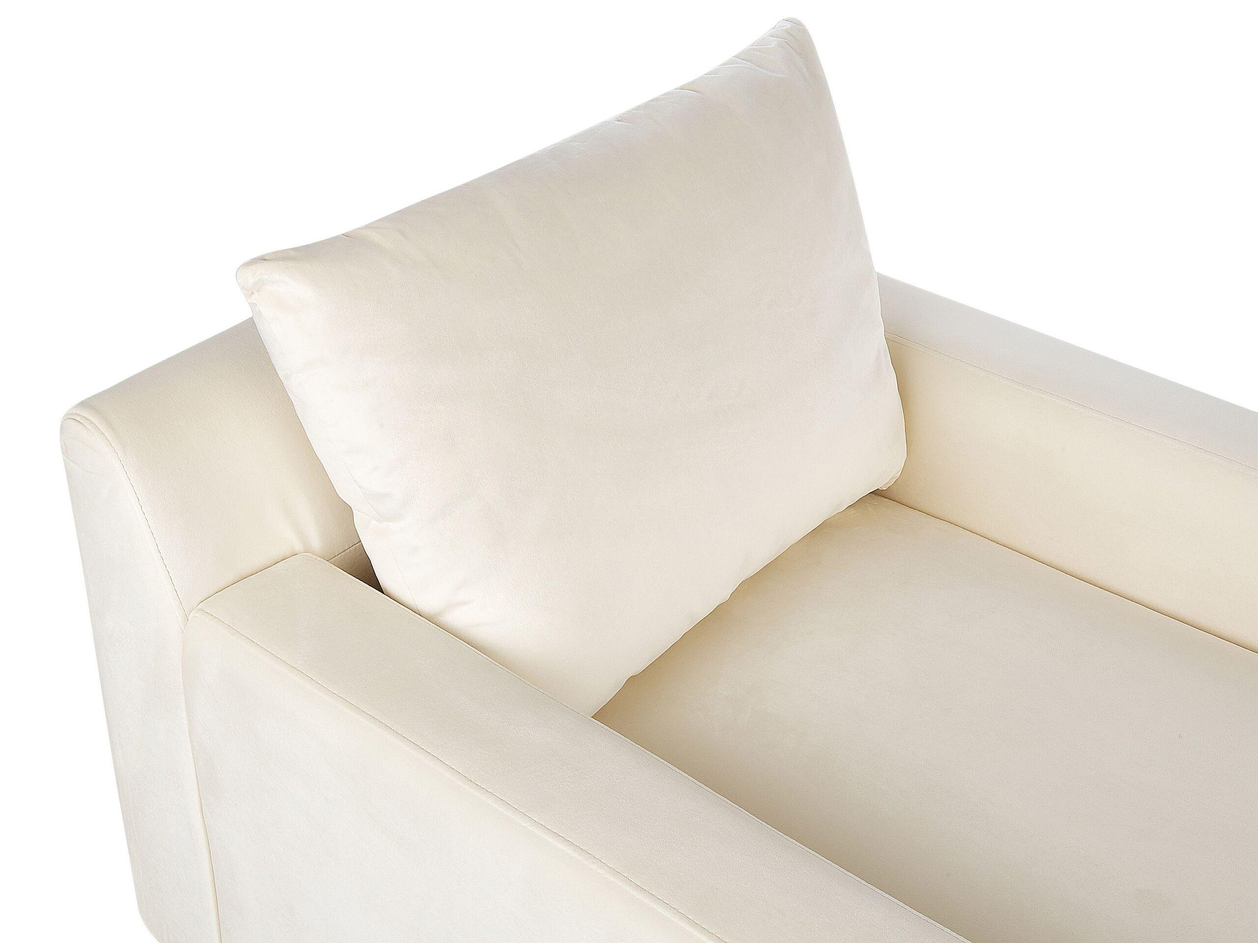 Beliani Chaiselongue aus Samtstoff Modern GUERET