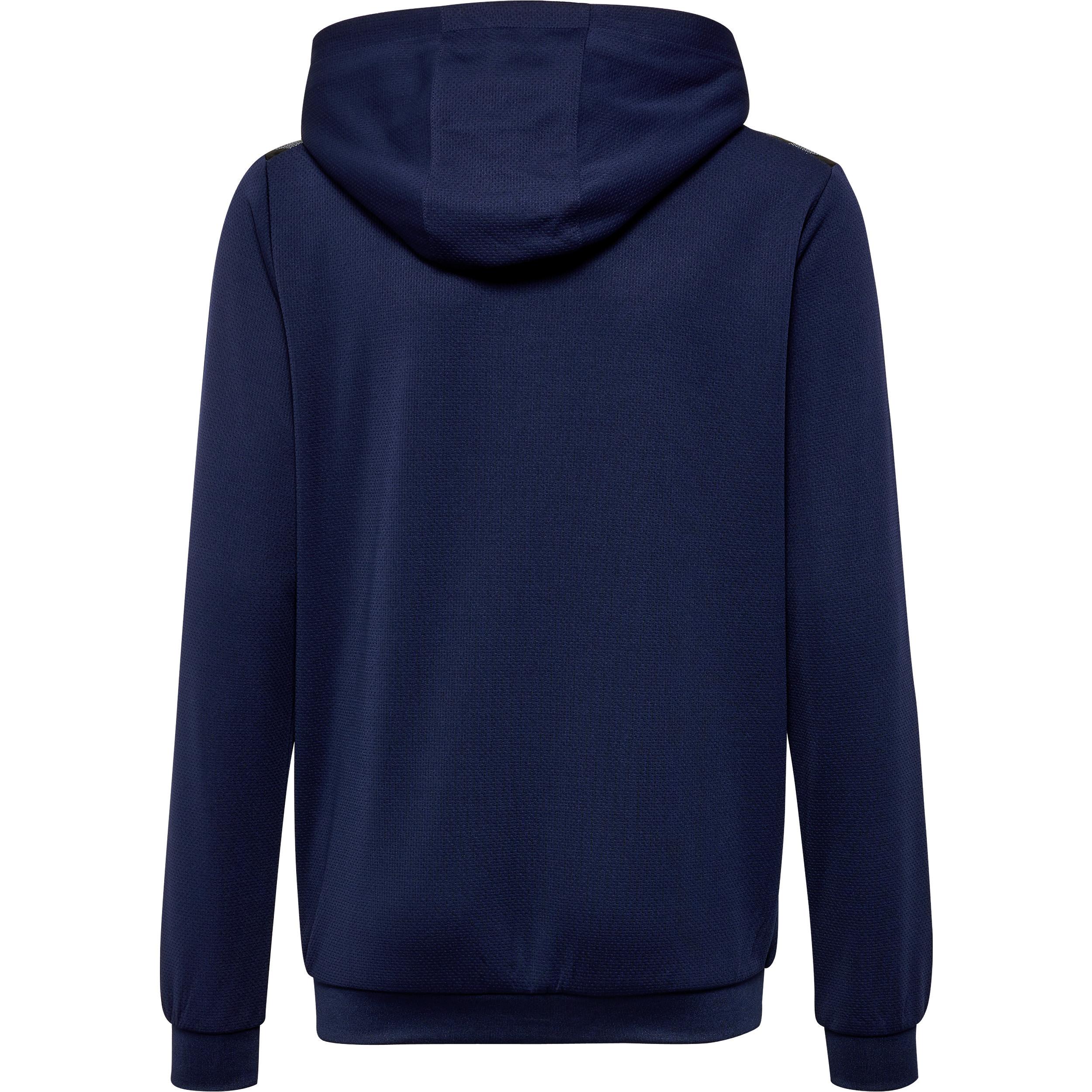 Hummel kinder-trainingsjacke mit kapuze und reißverschluss aus polyester authentic