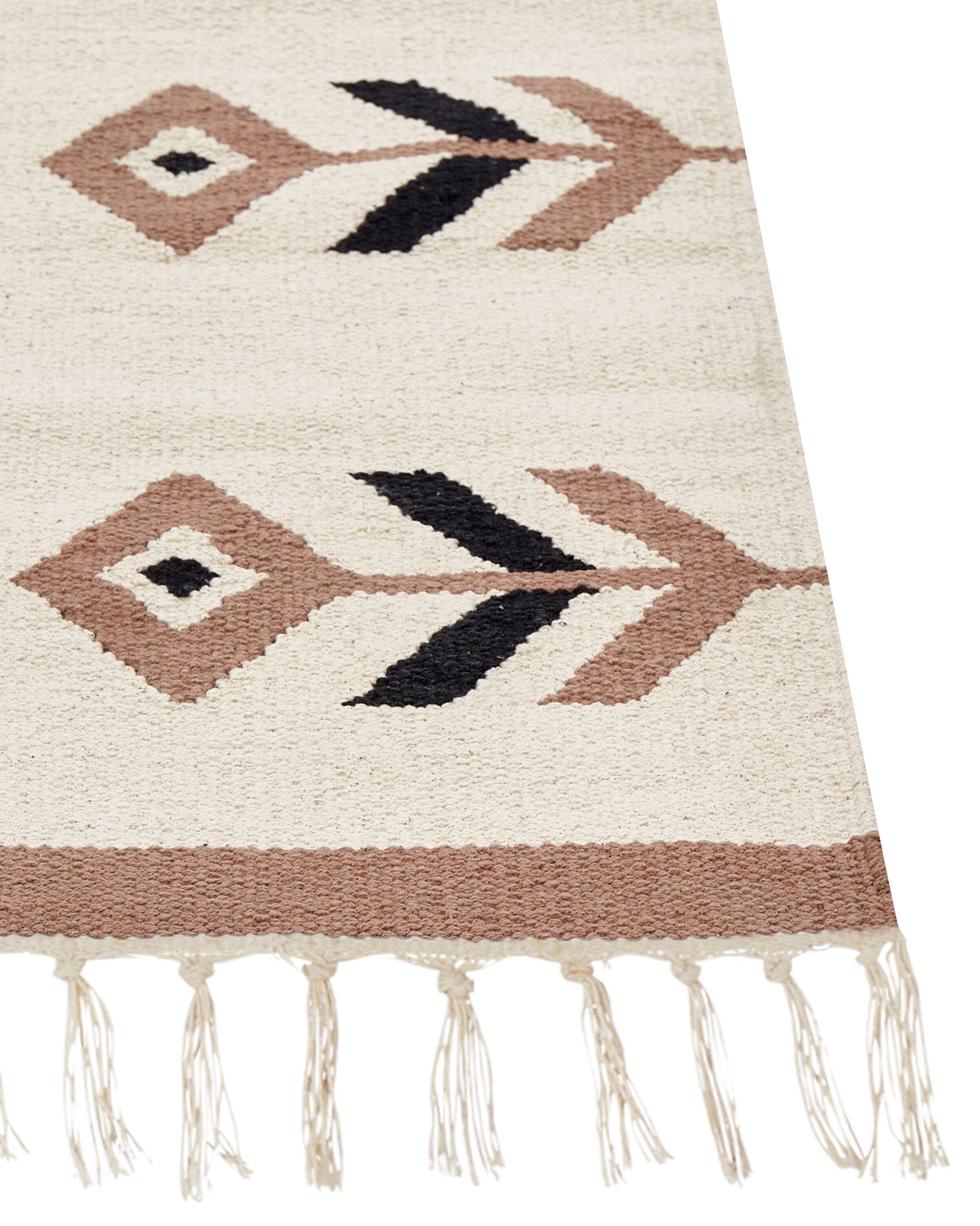 Beliani Teppich aus Baumwolle Boho NIAVAN