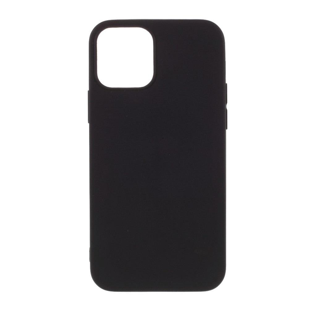 Cover-Discount iPhone 12 / 12 Pro - Matte Silikon Gummi Hülle Schwarz