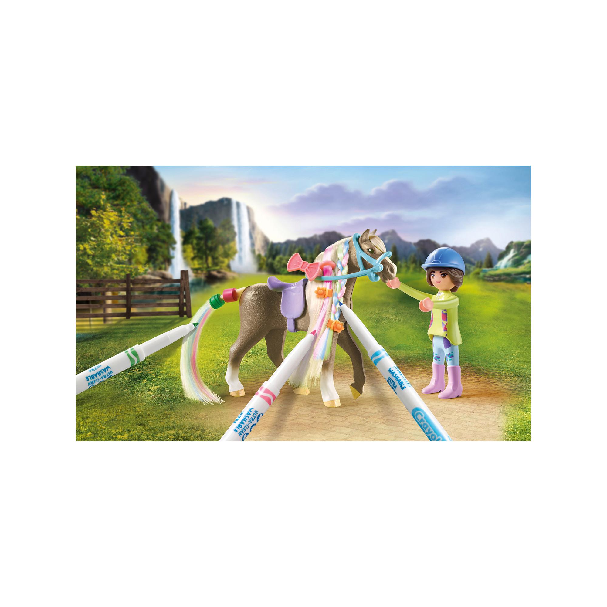 Playmobil 71640 Kreativset mit Pferd und Stiften