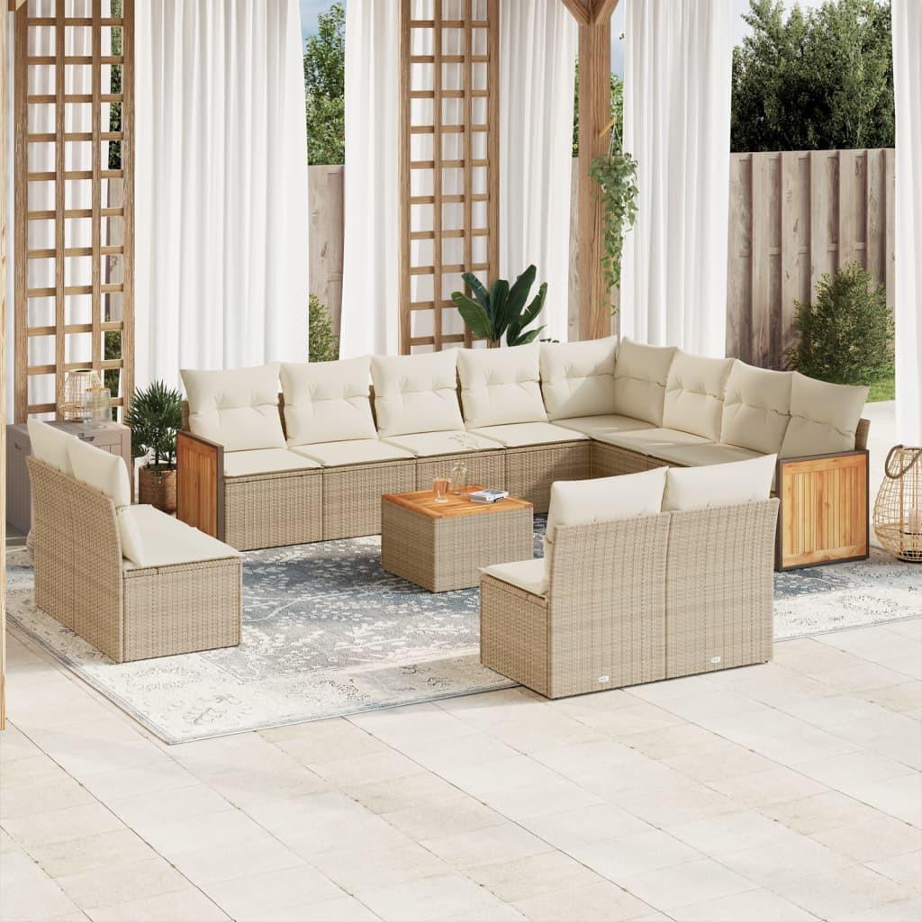 VidaXL Garten sofagarnitur poly-rattan