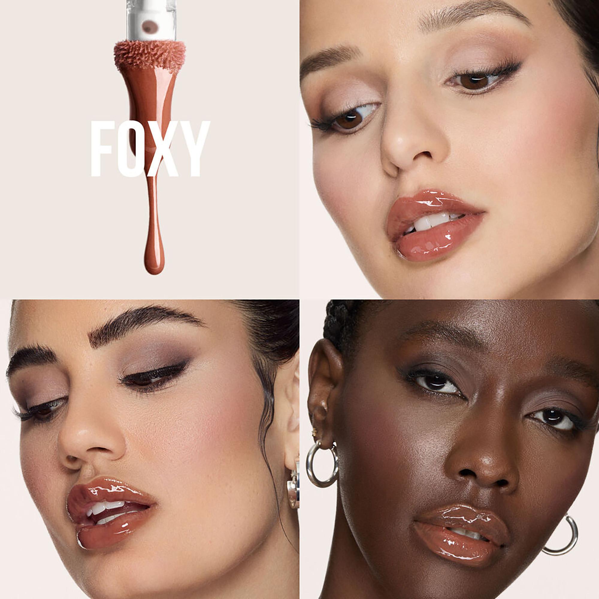 Huda Beauty FAUX FILLER LIP GLOSS FOXY Faux Filler - Hochglänzender Lipgloss