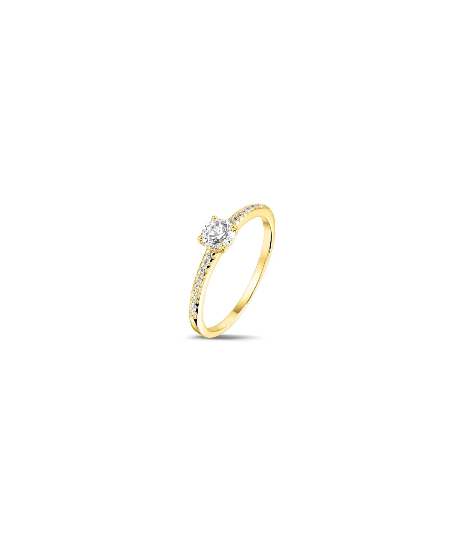 PHANTASYA Ring mit Zirkonia 1703 Vergoldet