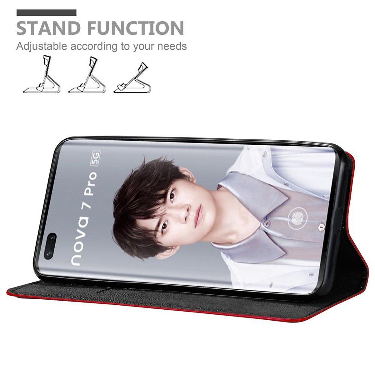 Cadorabo Hülle für Huawei NOVA 7 PRO 5G Magnetverschluss, Kartenfach