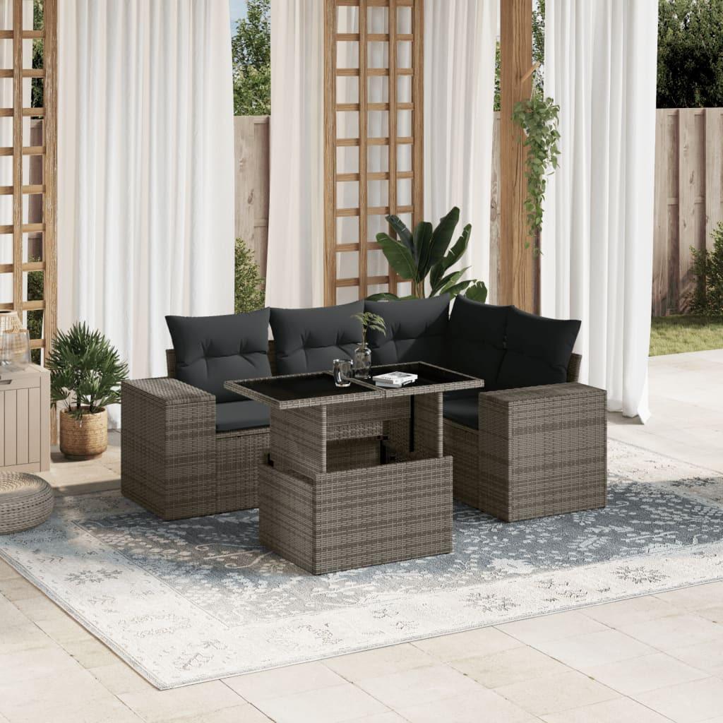 VidaXL Garten sofagarnitur poly-rattan