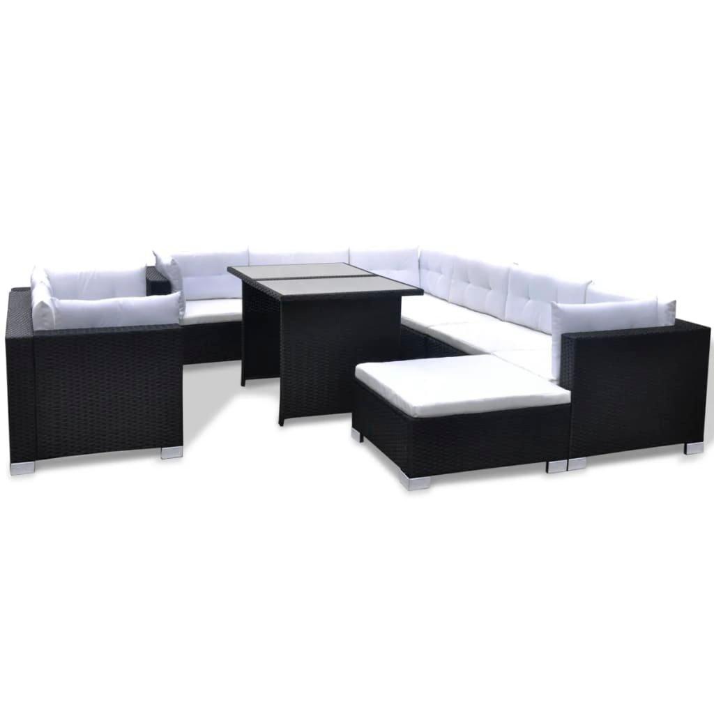 VidaXL Esstisch und stühle poly-rattan