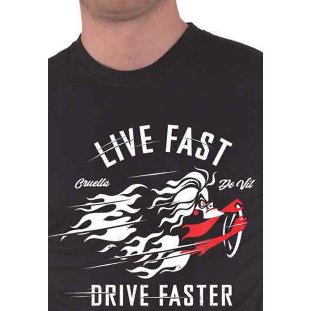 101 Dalmatians Cruella De Vil Live Fast Drive Faster T-Shirt