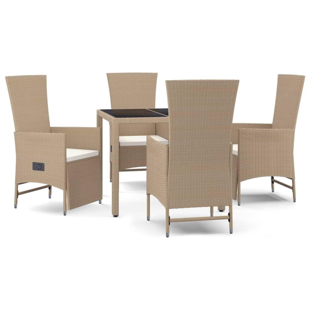 VidaXL Garten essgruppe poly-rattan