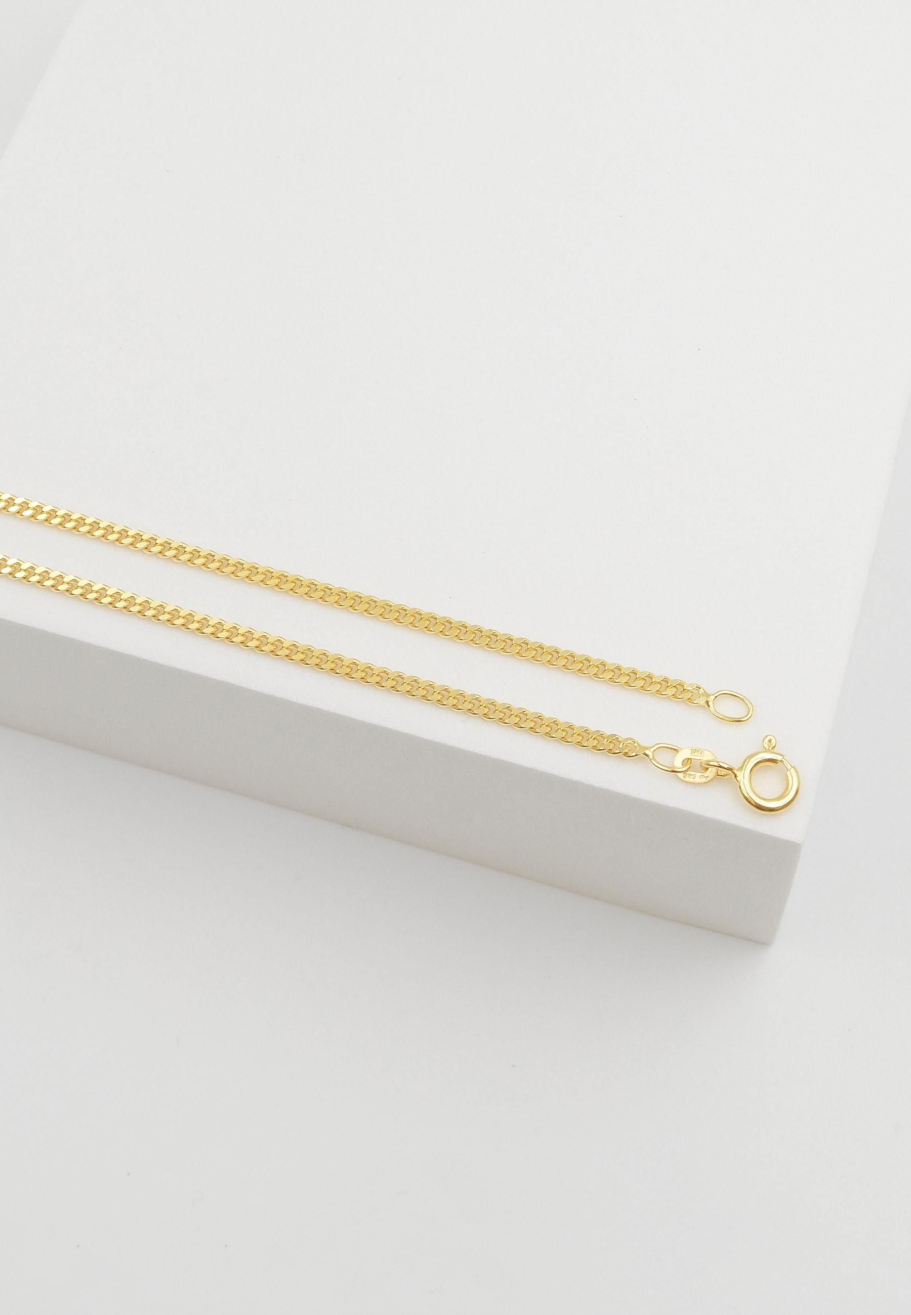 MUAU Schmuck Collier Panzer Gelbgold 585, 2.1mm, 55cm