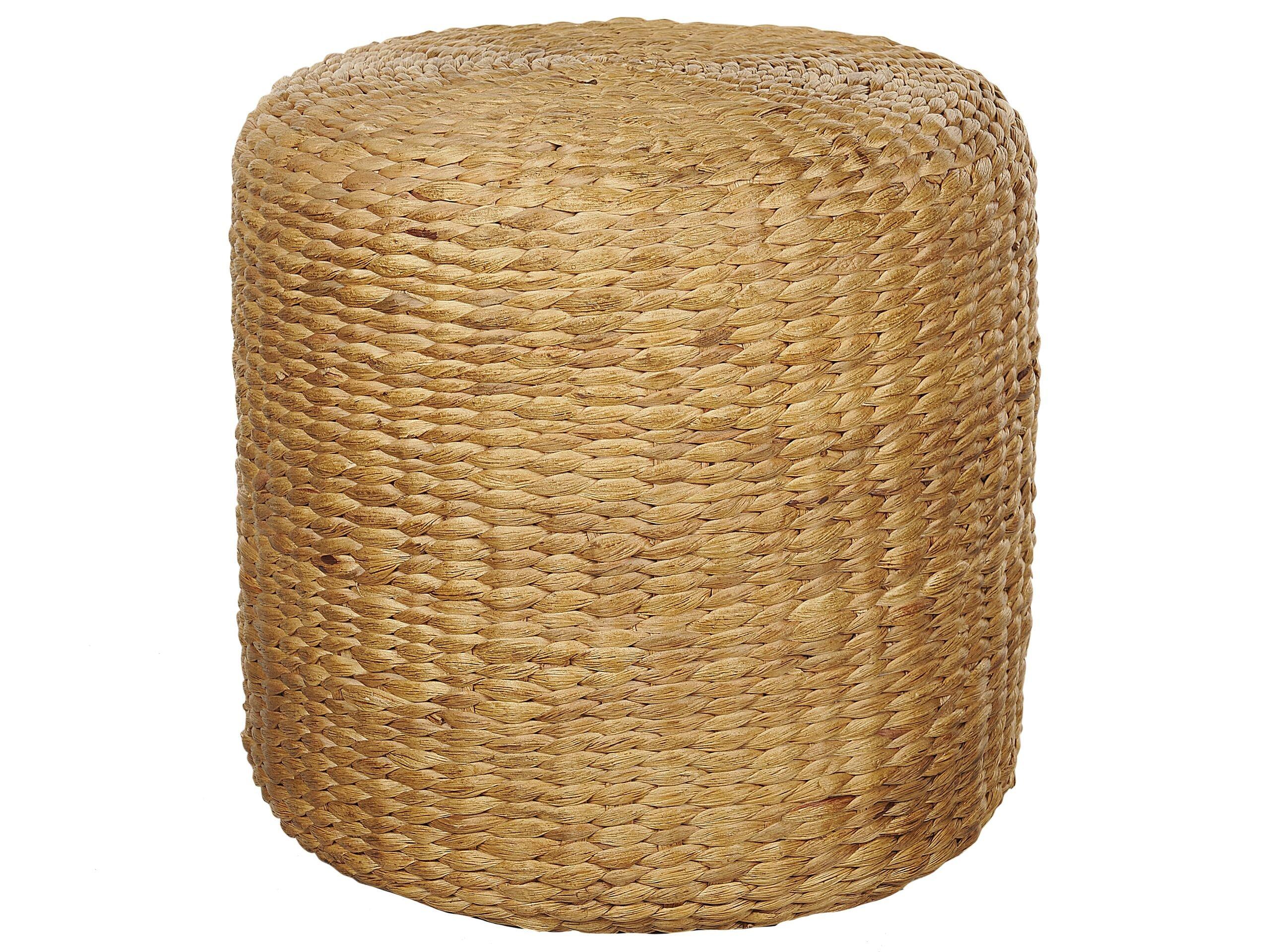 Beliani Pouf aus Wasserhyazinthe Boho BICHIR