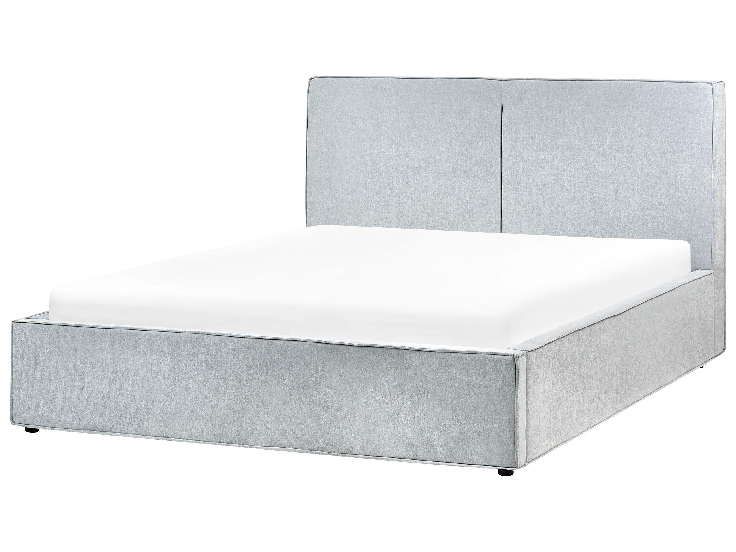 Beliani Bett mit Stauraum aus Polyester Modern MOISSAC