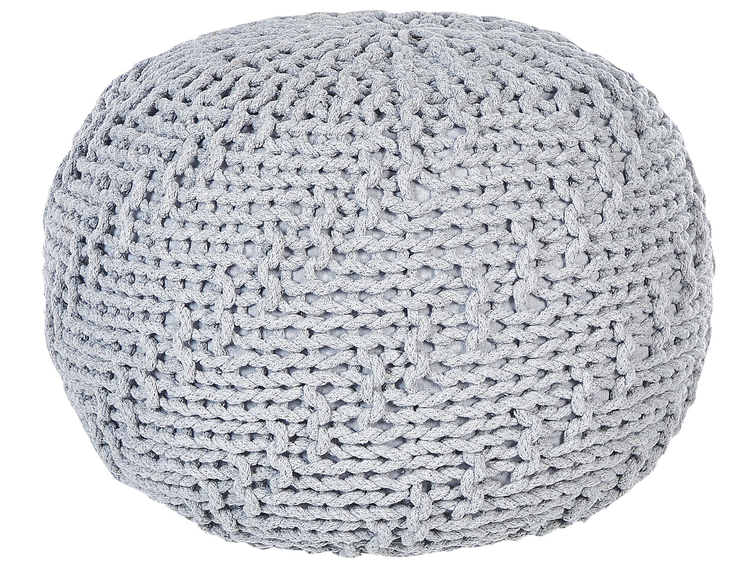 Beliani Pouf aus Baumwolle Boho PRIENE