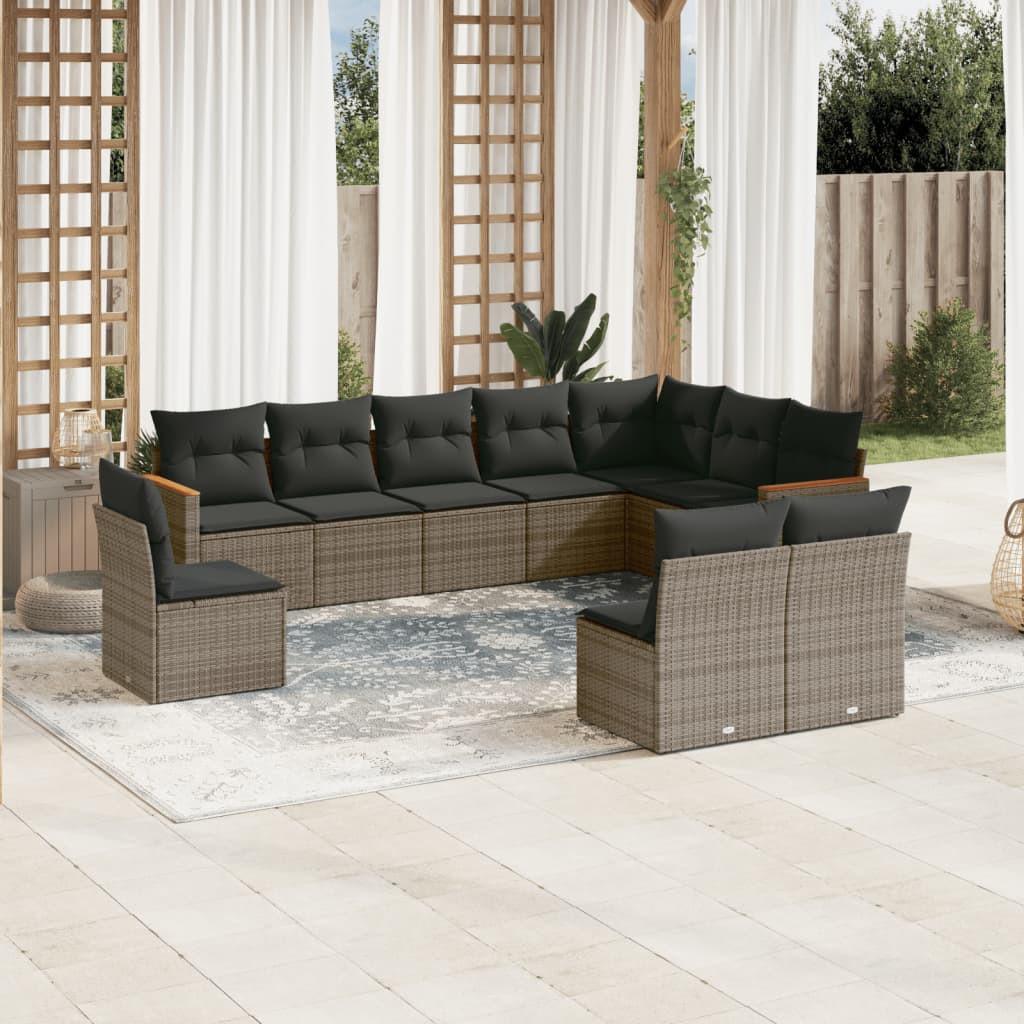 VidaXL Garten sofagarnitur poly-rattan