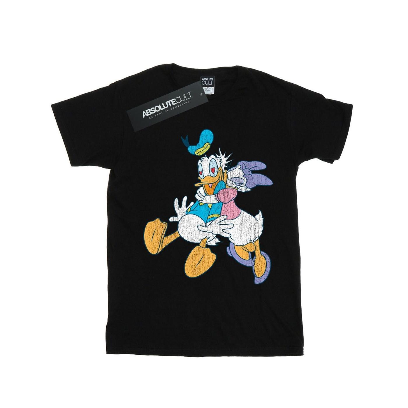Disney Donald und Daisy Duck Umarmung Print T-Shirt