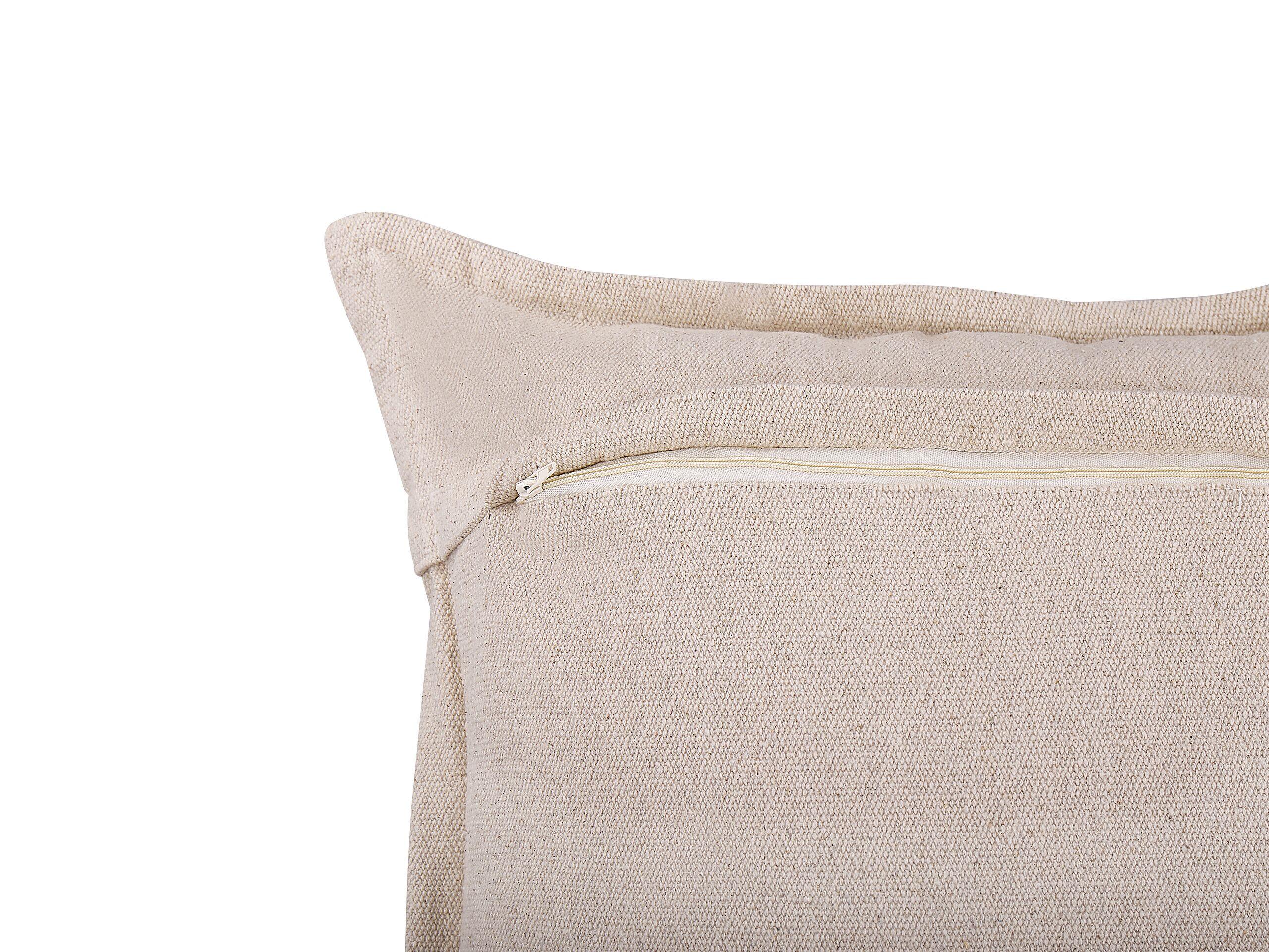 Beliani Dekokissen 2er Set aus Baumwolle Boho HENTEPE