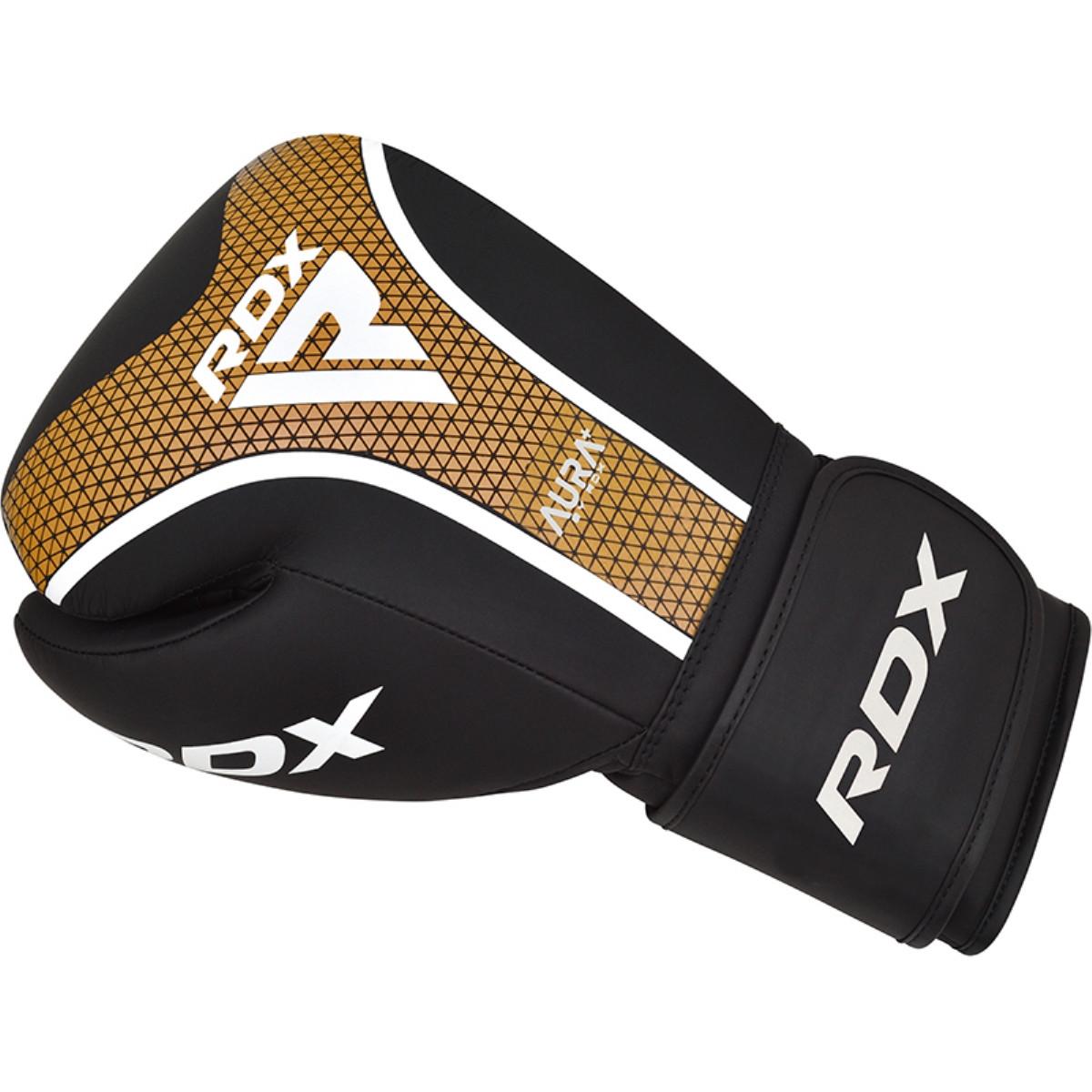 RDX SPORTS RDX Boxhandschuhe Aura Plus T-17 Black Golden-10OZ