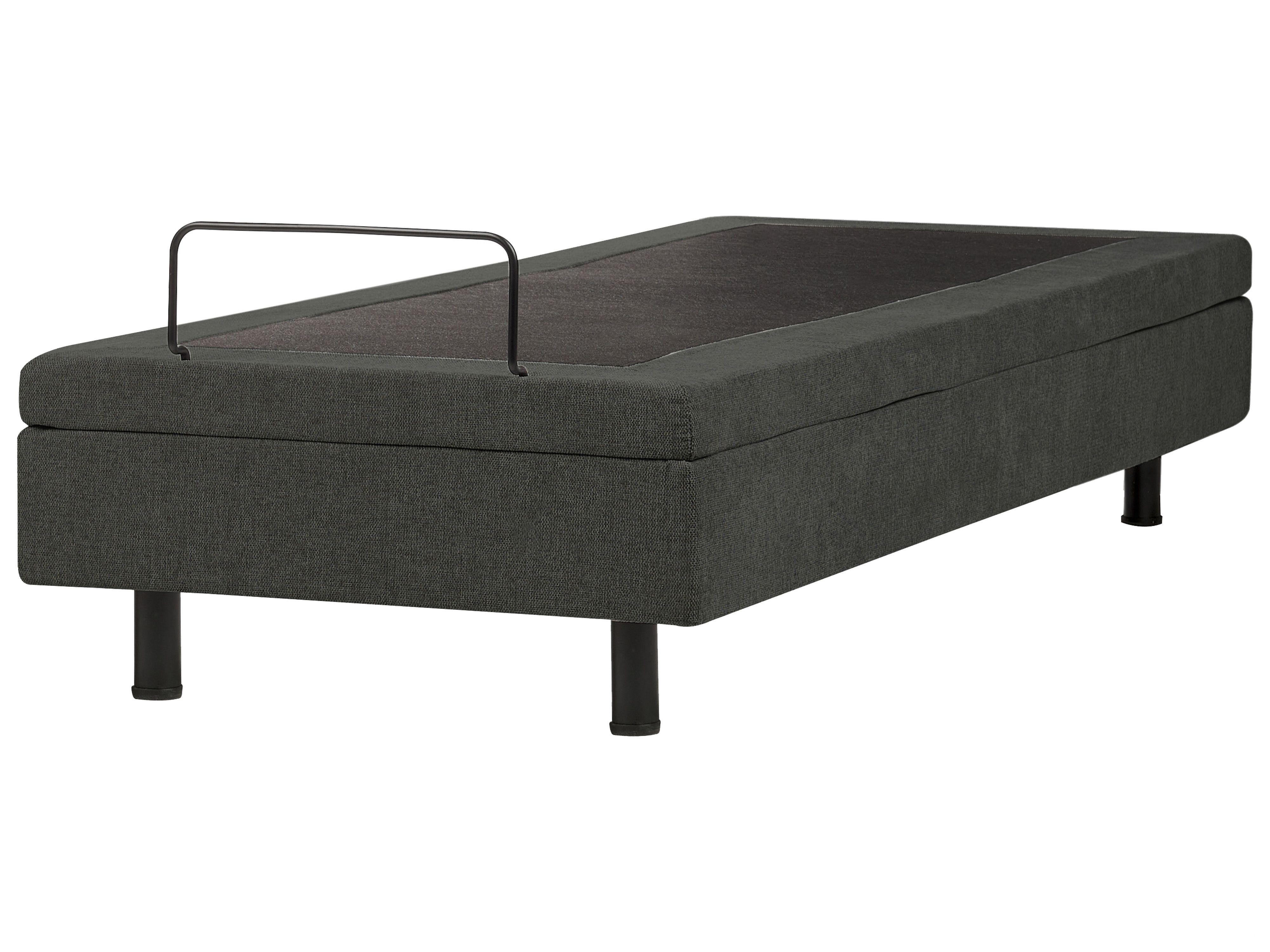 Beliani Verstellbares Bett ohne Kopfteil aus Polyester Modern DUKE II