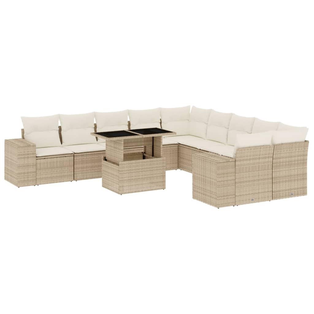 VidaXL Garten sofagarnitur poly-rattan