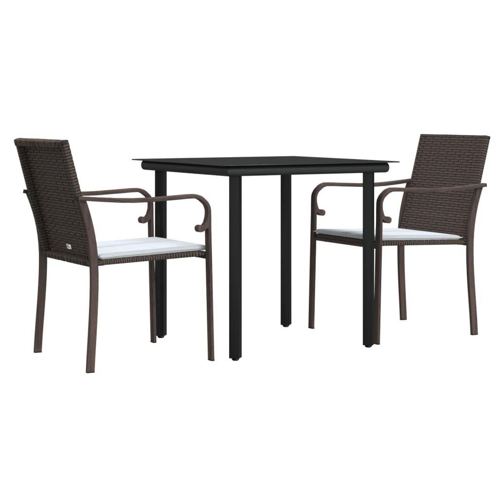 VidaXL Garten essgruppe poly-rattan