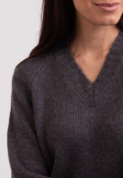 CASH-MERE.CH Recycelter Kaschmir V-Ausschnitt Pullover