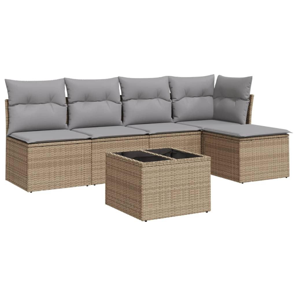 VidaXL Garten sofagarnitur poly-rattan