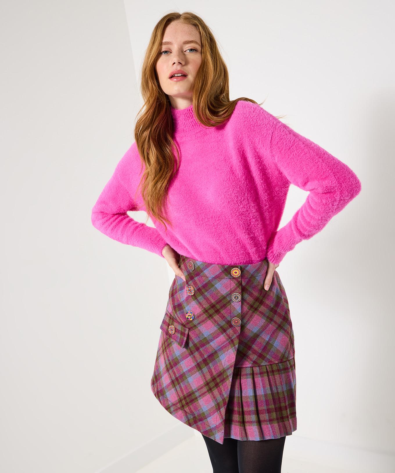 Joe Browns Falten-Minirock mit Heritage-Karo