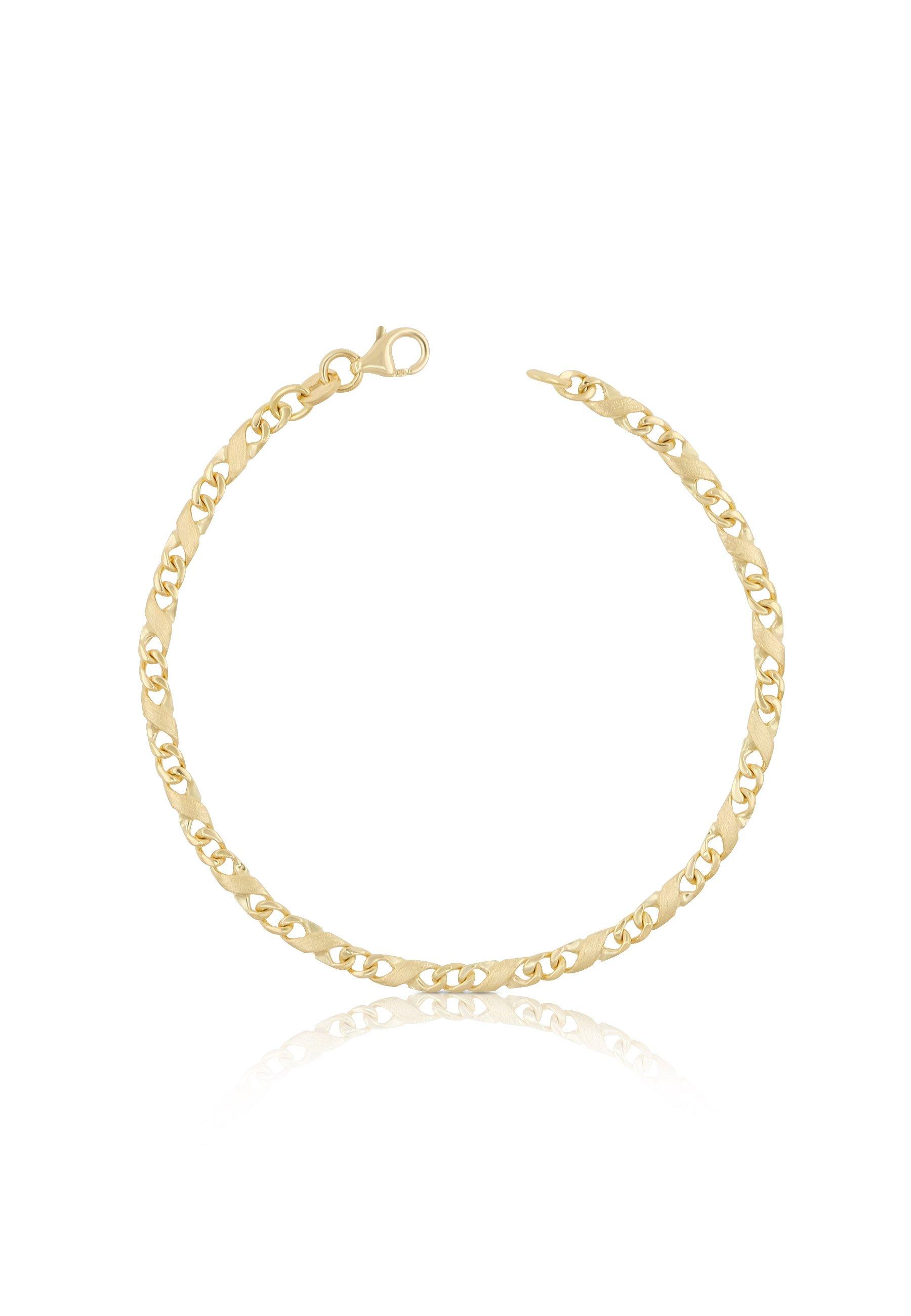 MUAU Schmuck Armband Carrera Gelbgold 750, 22cm, 3.5mm