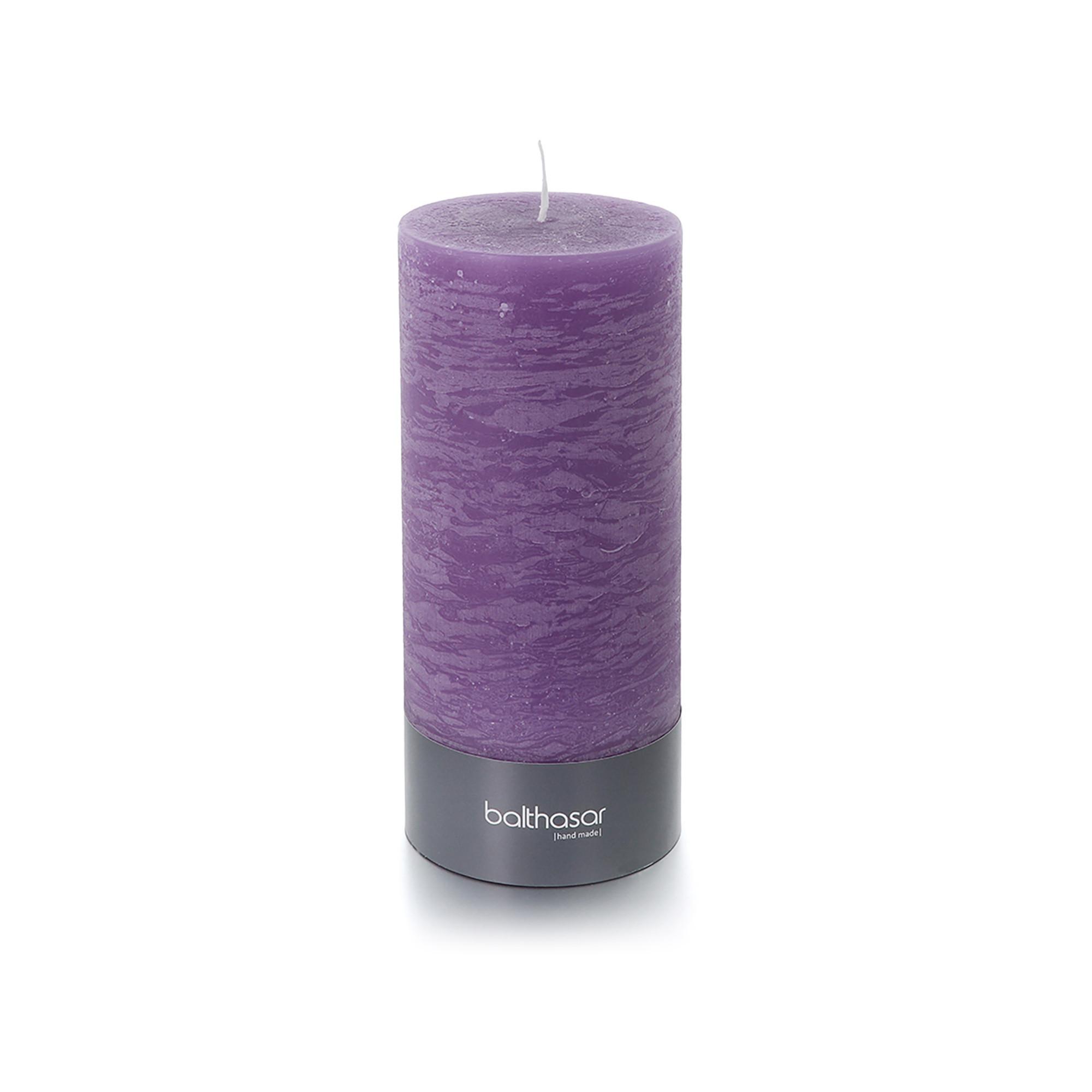 Balthasar Zylinderkerze Zylinderkerze Rustico, flieder