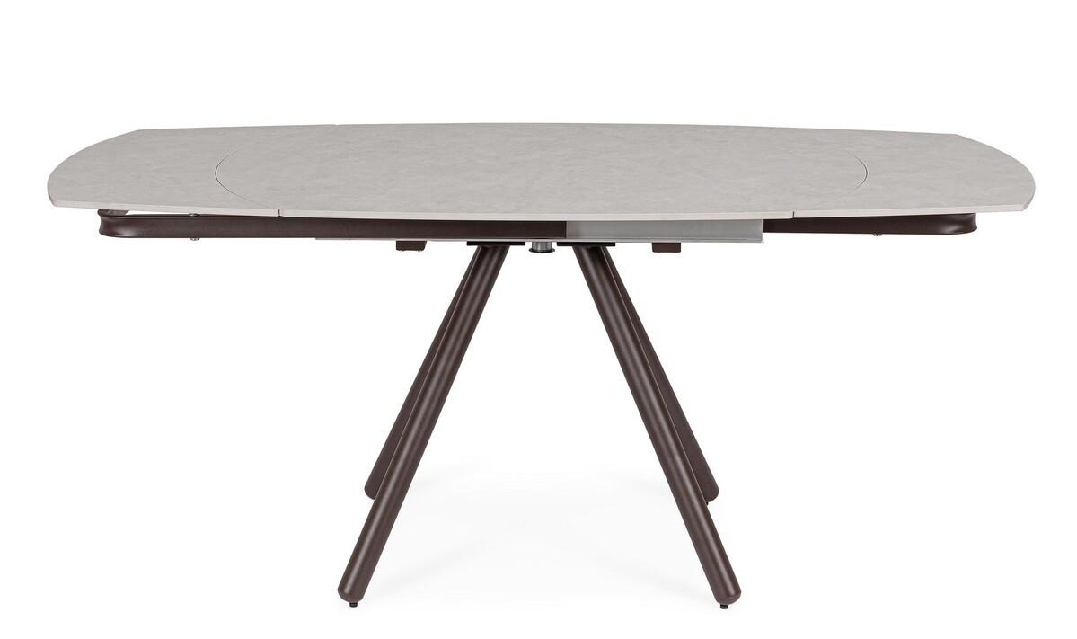 mutoni Ausziehtisch Raita rost-hellgrau 119-178x90