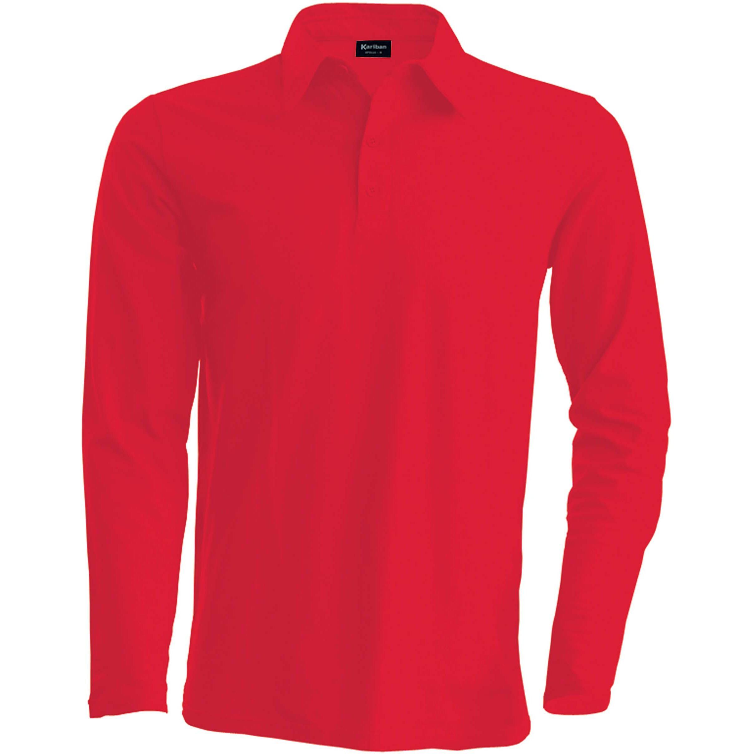 Kariban Langärmeliges Poloshirt