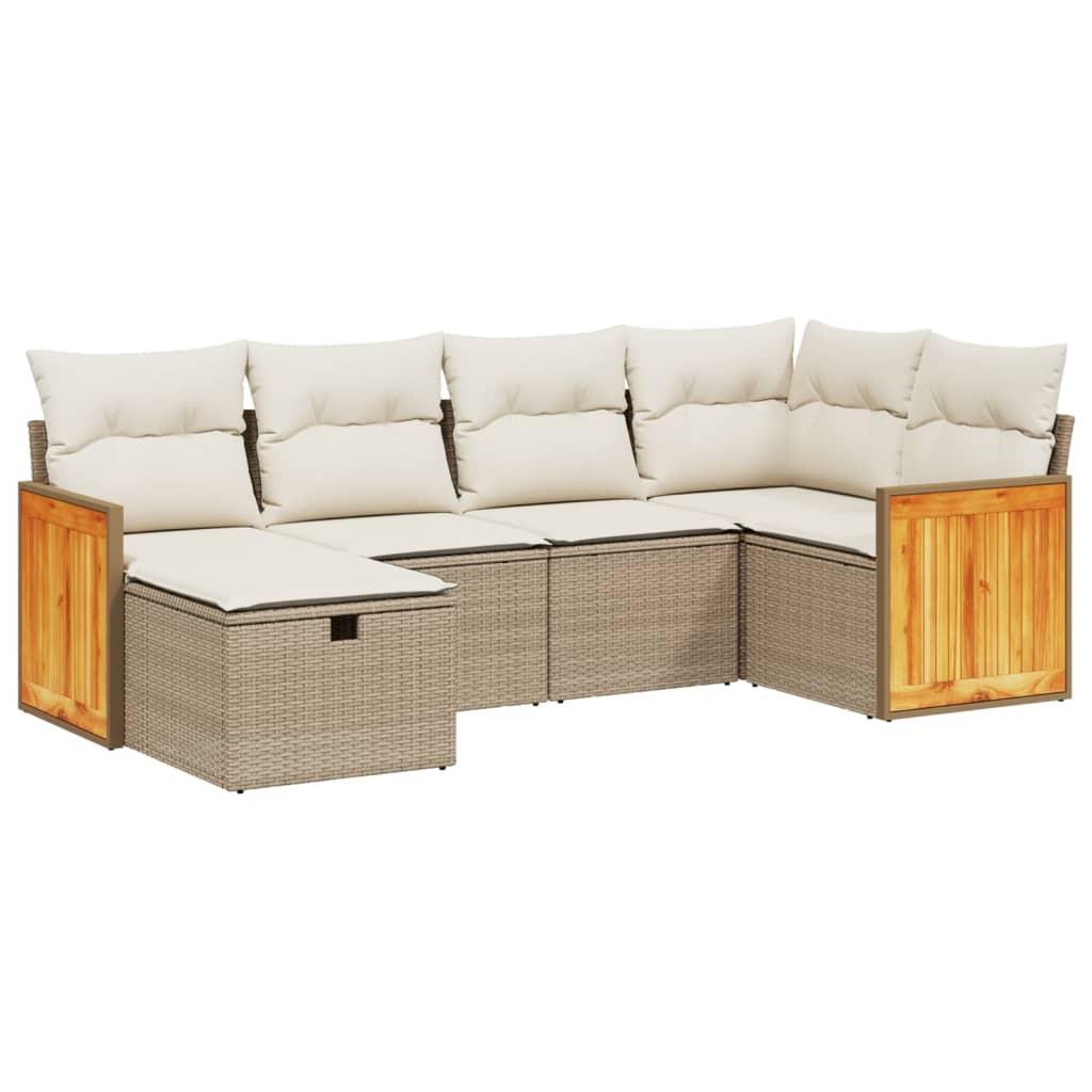 VidaXL Garten sofagarnitur poly-rattan