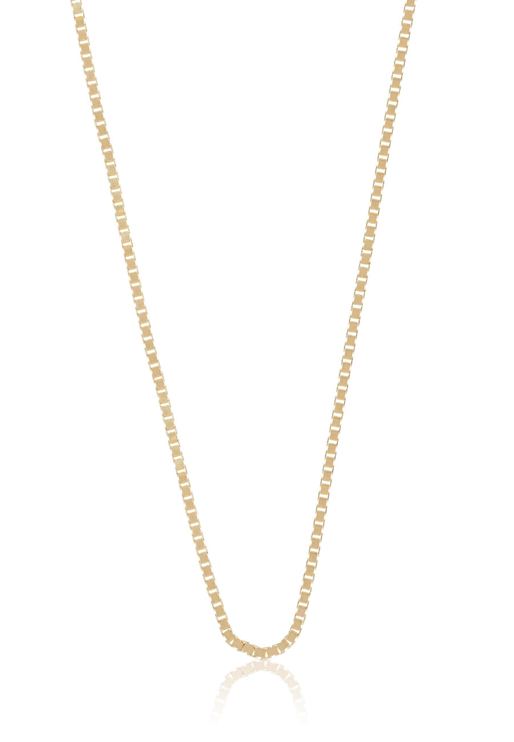 MUAU Schmuck Collier Venezianer Gelbgold 375, 1.4mm, 55cm