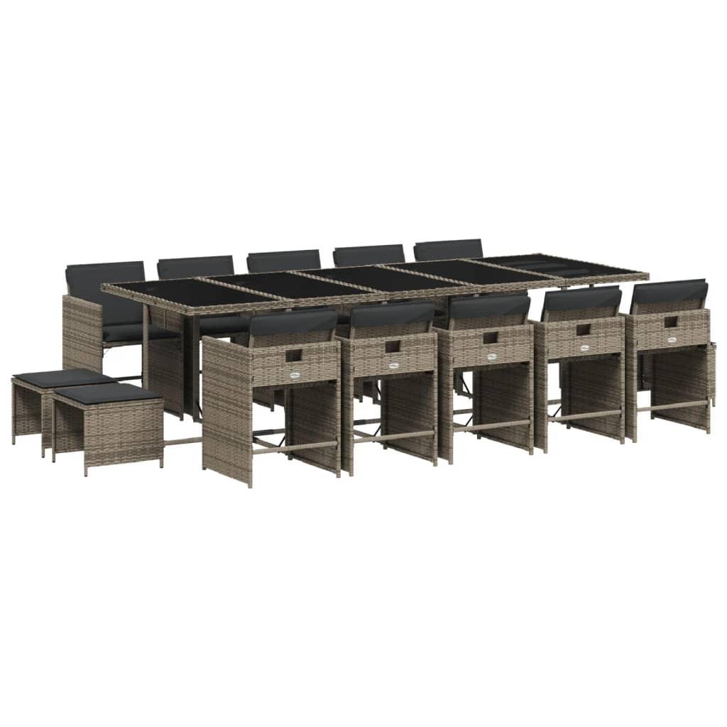 VidaXL Garten essgruppe poly-rattan