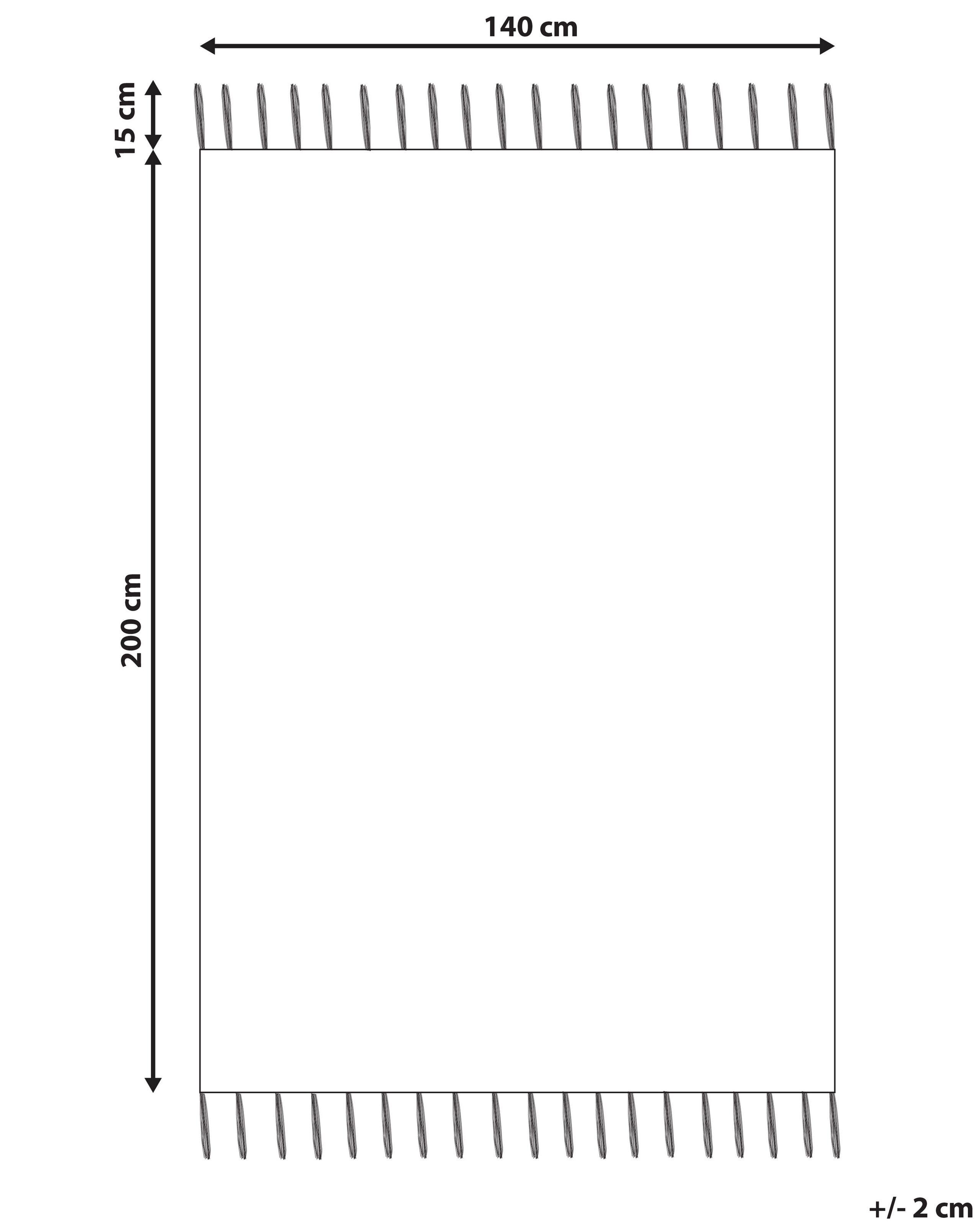 Beliani Outdoorteppich aus Kunststoff Retro TABIAT