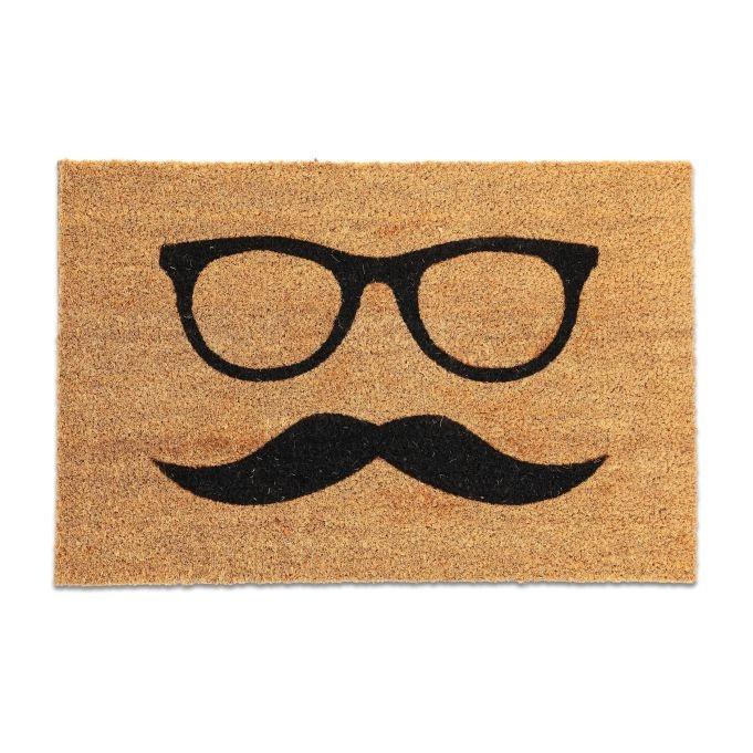 B2X Fußmatte mit Kokosnuss „Mustasch“.