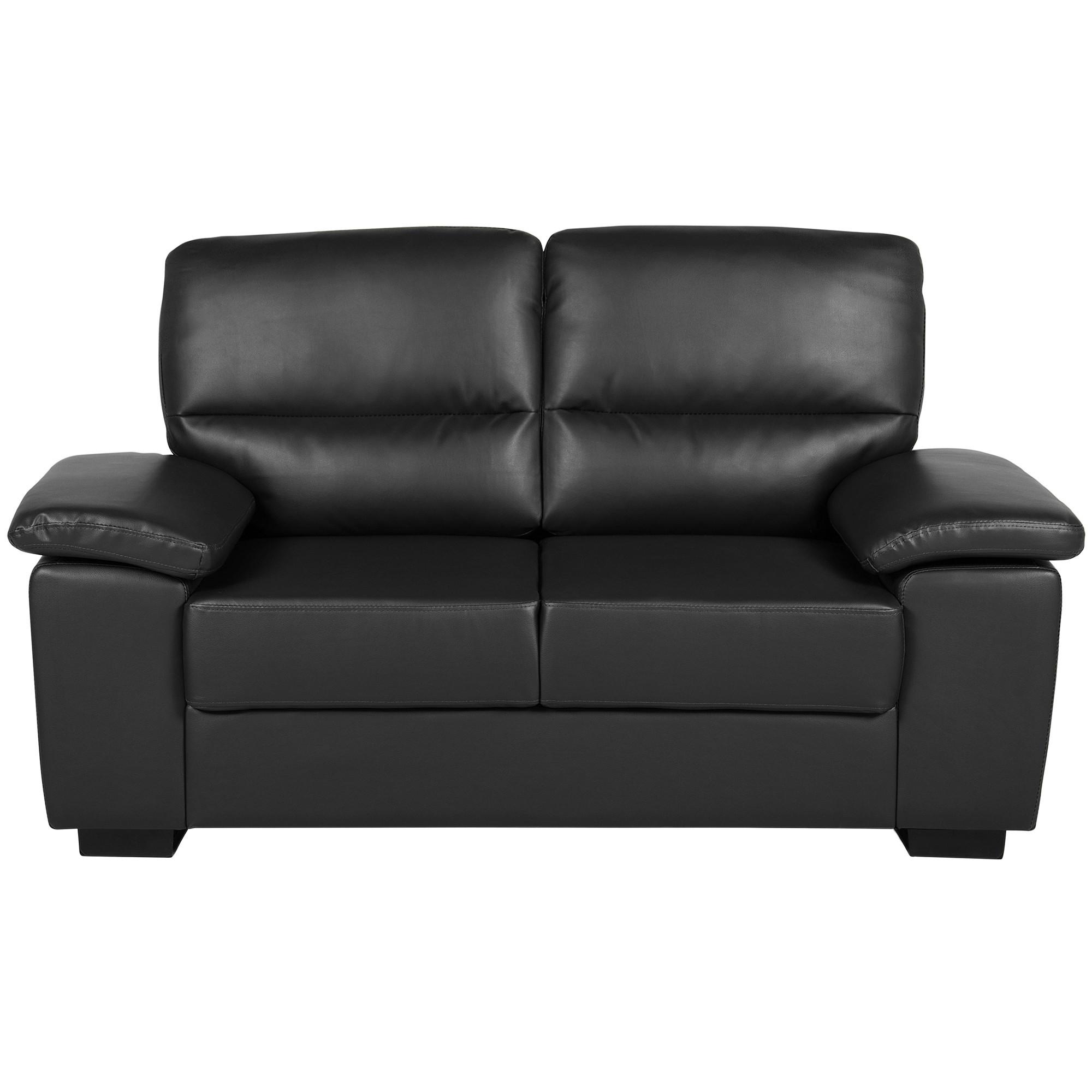 Beliani 2 Sitzer Sofa aus Kunstleder Retro VOGAR