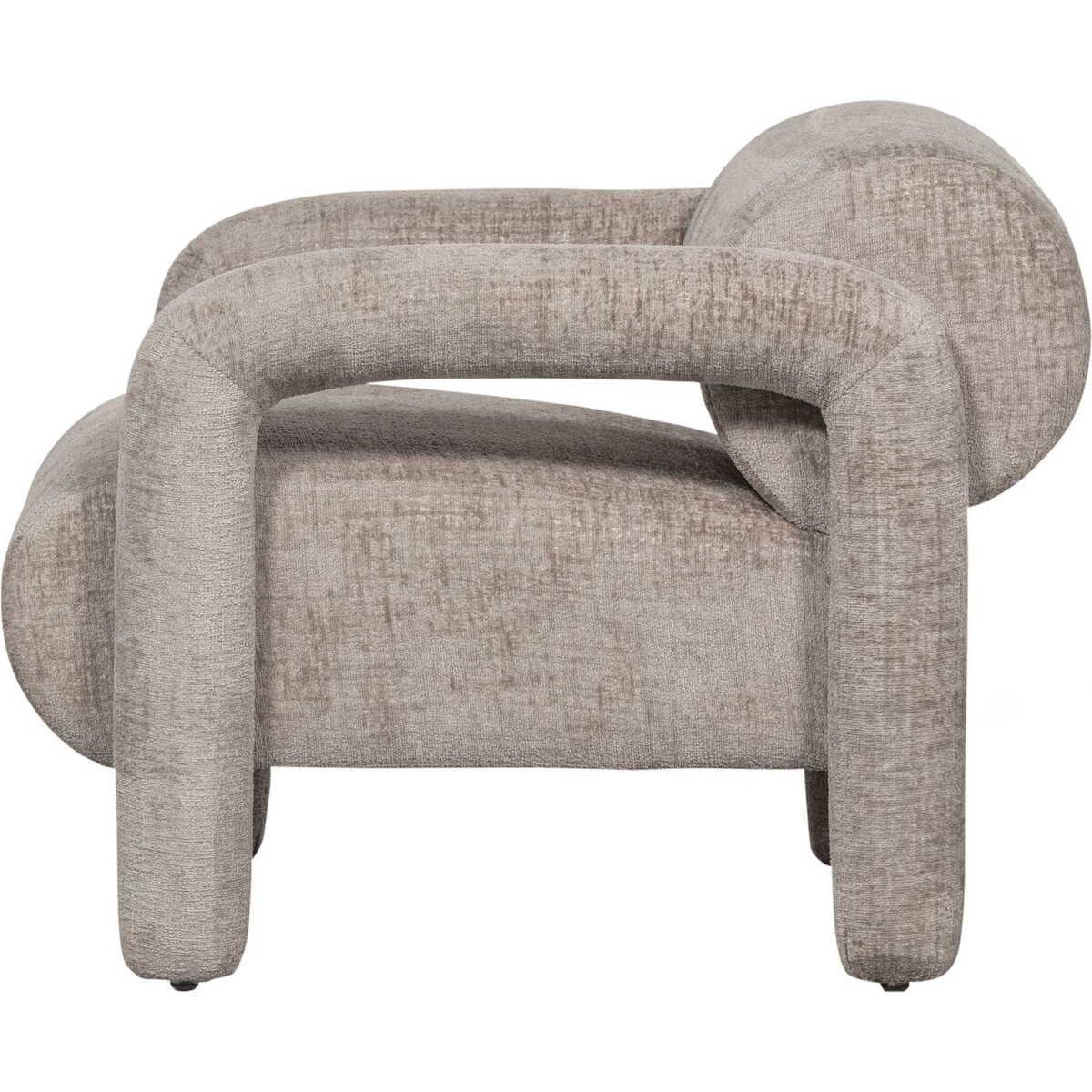 mutoni Sessel Lenny Chunky Velvet sand