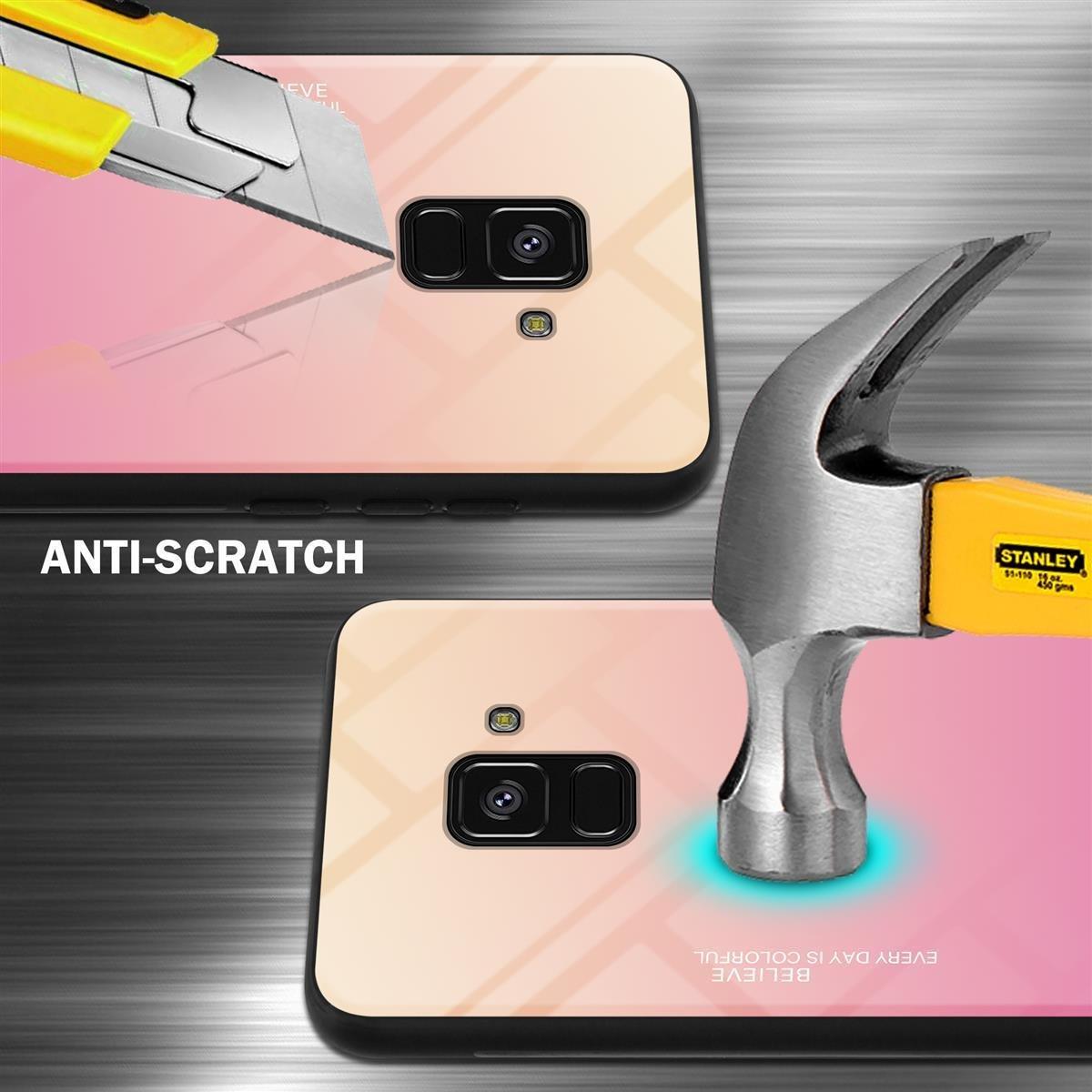 Cadorabo Hülle für Samsung Galaxy A8 2018 Zweifarbig