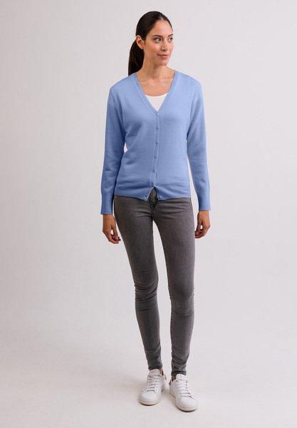 CASH-MERE.CH Kaschmir Cardigan V-Ausschnitt