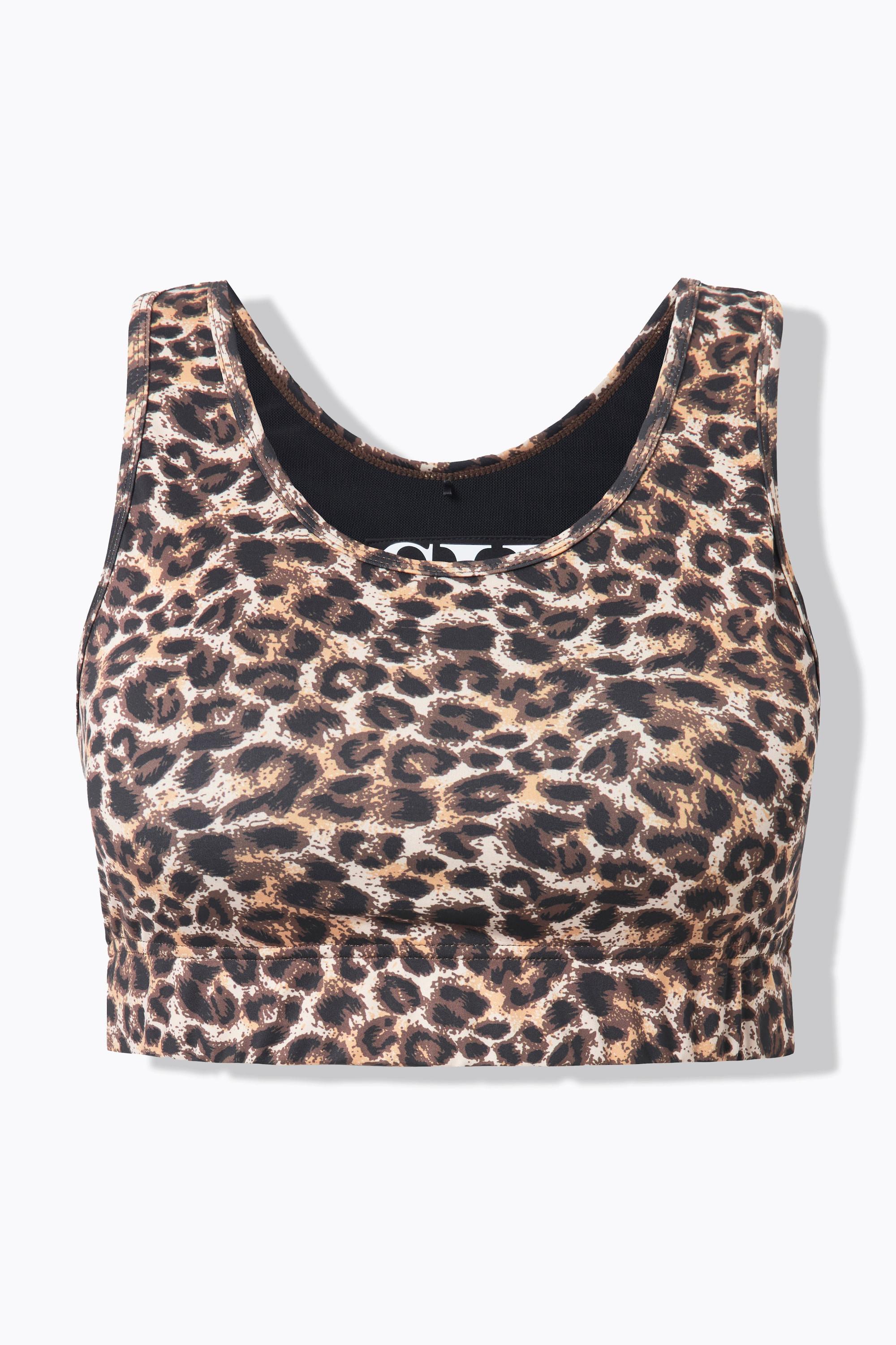 Studio Untold Sport-BH, Leo, Softcups, Mesh-Futter